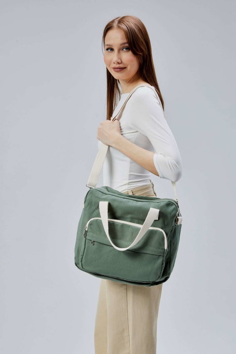 Zoozie Bags Bolsa de Lona Verde
